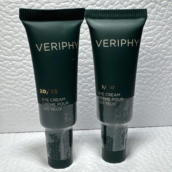 2X Veriphy 20/20 Phytoglycogen + Peptides Eye Cream .17oz/5ml Minis Lot of 2 - Picture 1 of 2